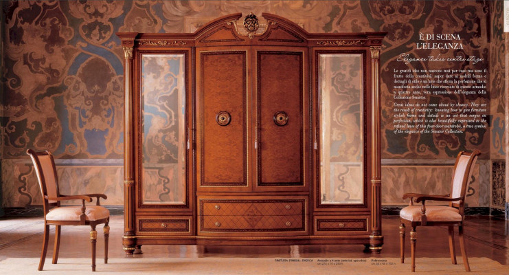 Armario Armarios Ropa Marrón Habitación Madera Muebles Lujo Nuevo
