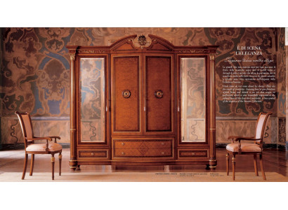 Armario Armarios Ropa Marrón Habitación Madera Muebles Lujo Nuevo