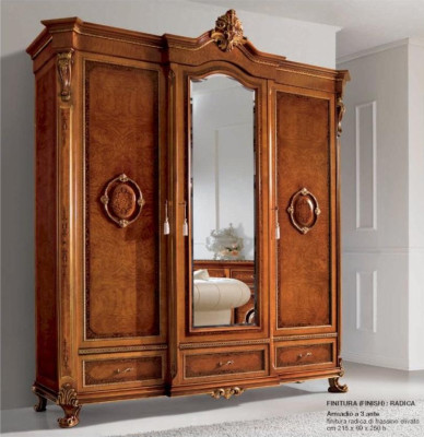 Armario de ropa marrón Armarios Ropa Dormitorio Madera Muebles Armario