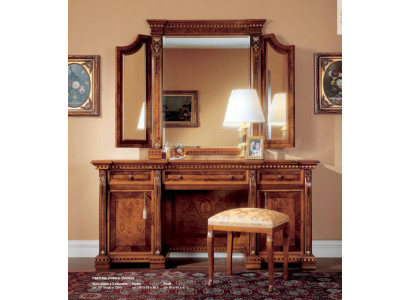 Vanity tables Dressing table Chest of drawers Mirror Wood Brown Set Bedroom