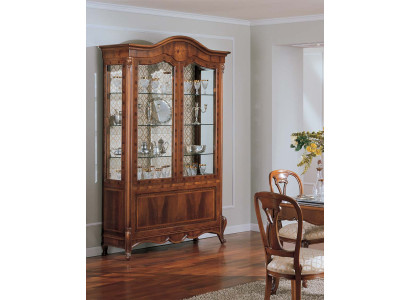 Vitrina armarios marrón lujo gabinete de sala de estar madera vidrio
