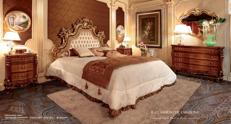 Chesterfield cama doble cama tela camas marco de cama madera estilo barroco.
