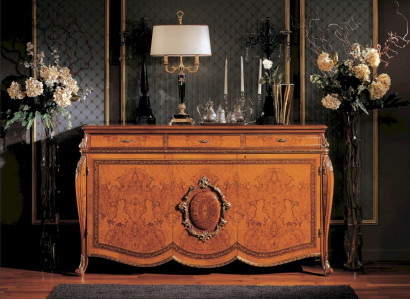 Mueble aparador gabinete cómodas mobiliario sala de estar de lujo marrón madera