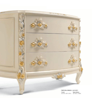 Cómoda Gabinetes Lujo Cómodas Armario Madera Muebles Barrocos Dormitorio