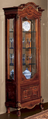 Vitrina perfecta marrón armarios de lujo armario vidrio madera sala de estar