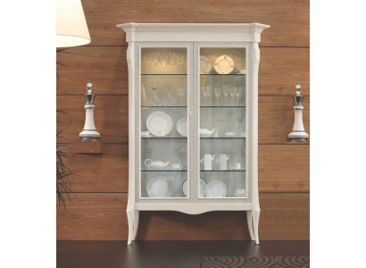 Vitrina de lujo con puertas armarios vitrinas mueble de salón madera blanco