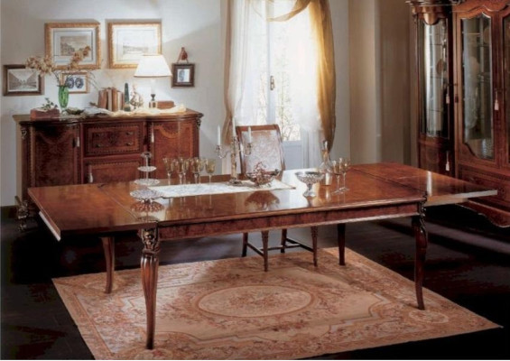 Mesa extensible grande para comedor muebles de comedor de madera.