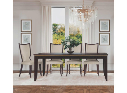 Mesa extensible de comedor de madera para esquina de comedor.