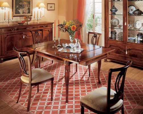 Mesa de comedor Mesa de comedor Comedor Mesa Extensible Marrón Comedor