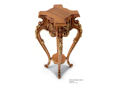 Soporte de flores Columna de flores Soporte Mesa auxiliar Soporte de flores Madera maciza Marrón Nuevo