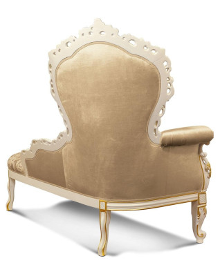 Chaiselounge Tumbona Chaise Chesterfield Sofá Beige Salón Asiento Acolchado