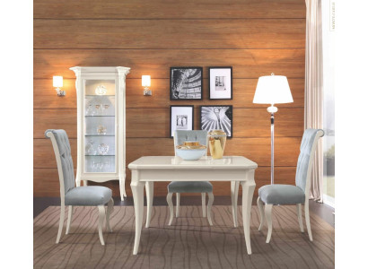 Mesa de comedor extensible de madera muebles de comedor blanco