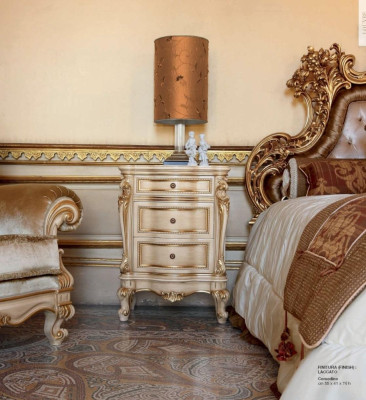 Mesillas de noche Mesilla Consolas Mesa auxiliar Dormitorio Madera Beige Lujo Nuevo