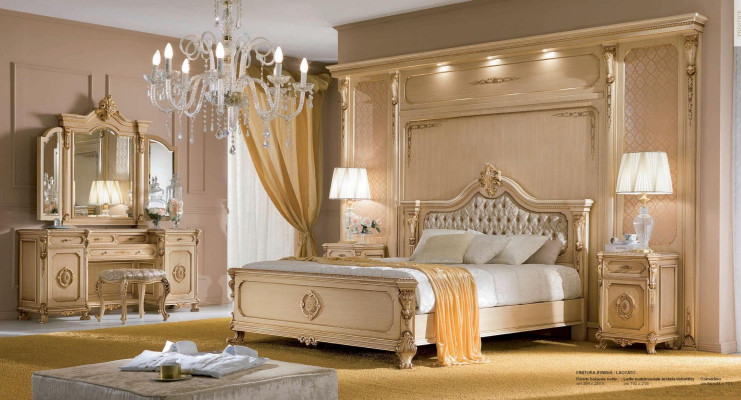 Mesitas de noche Consolas Mesita auxiliar Dormitorio Madera Beige Lujo Nuevo