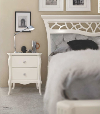 Mesita de noche Mesilla Consola Mesa Madera Dormitorio Blanco Nuevo