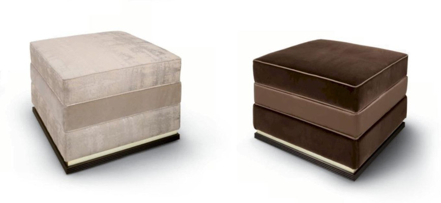 Taburete Reposapiés Otomana Taburete de muebles Acolchado Taburete auxiliar Tela
