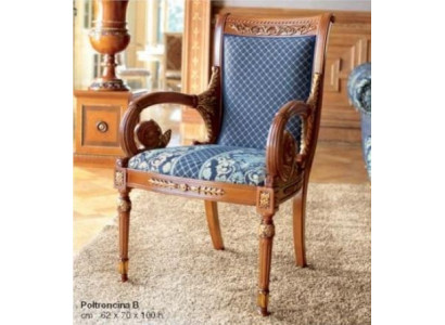 Silla de comedor Silla de comedor Sillón Silla de lujo Tela azul