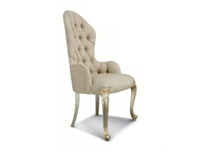 Sillas de comedor de lujo en tela beige - confort elegante para tu hogar.