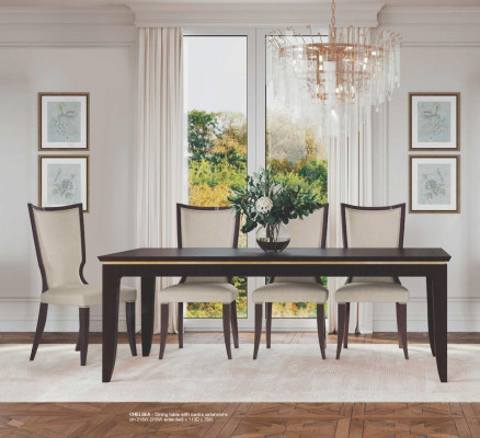 Silla sin reposabrazos Silla de comedor Silla de cocina Madera Tela Gris
