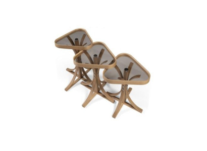 Lujo completo 3x mesas de centro Sala de estar de lujo Mesa de café mobiliario