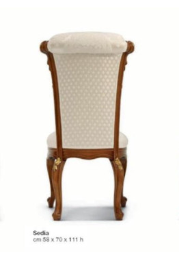 Silla de comedor de lujo Silla de comedor Sillón Asiento Sillas Barroco Oro