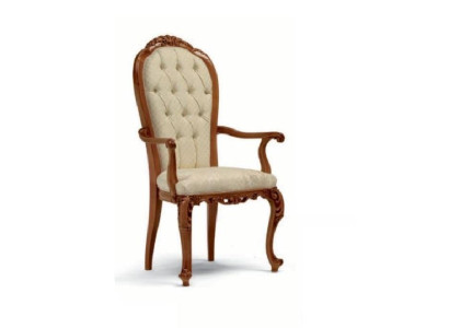 Silla Sillón Silla de lujo Barroco Rococó Sillas Madera Marrón Marzorati.