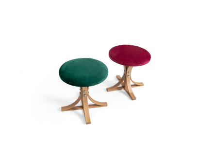 Diseñador 2x taburetes configuración completa Sala de estar moderna Muebles de lujo