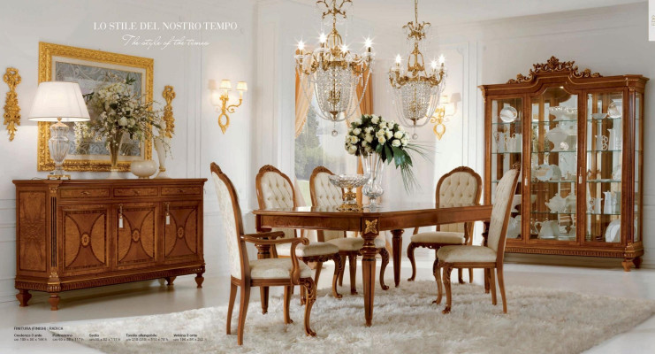 Sillón Silla Comedor Lujo Butaca Sillas Barroco Oro Marzorati