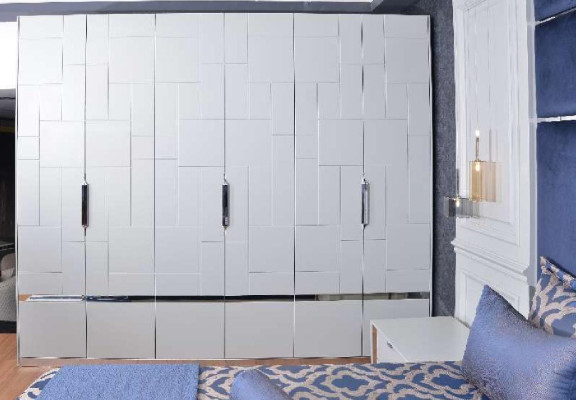 Armario blanco Armario Dormitorio Armario de madera Moderno Muebles