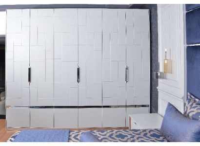 Armario blanco Armario Dormitorio Armario de madera Moderno Muebles