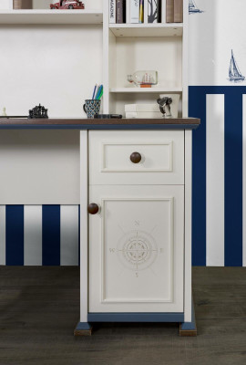 Armario de estantería, librería para habitación infantil juvenil blanco nuevo