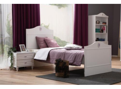 Cama juvenil para niños Diseño moderno blanco cama habitación infantil nueva