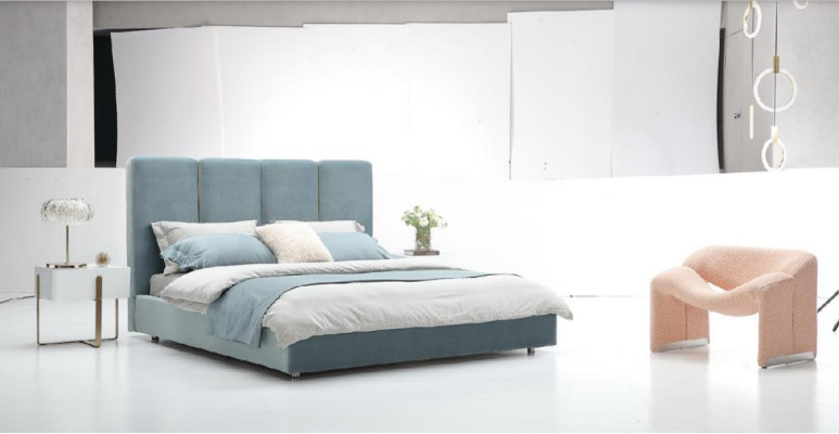 Cama de diseñador Dormitorio Cama Noble Lujo Clase Cama de diseñador Lujo Hotel Nuevo