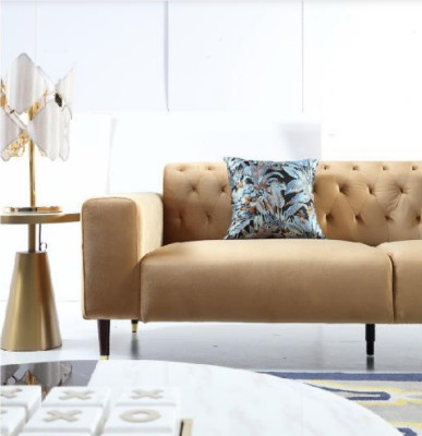 Sofá de tres plazas de diseño de tapicería moderno para salón, muebles nuevos.