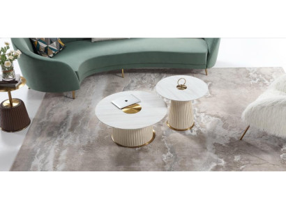 Diseño de mesa de café Mesas de diseño Muebles de estilo Mesa de sala de estar de lujo Mesa auxiliar Nueva