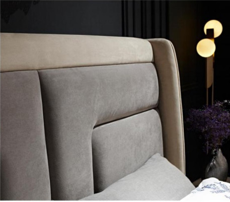 Conjunto completo de dormitorio Cama 2x Mesita de noche 3 pzas. Sets Camas de diseñador de lujo