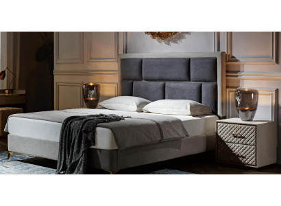 Camas Muebles Dormir Hotel Doble Lujo Dormitorio Cama Diseño Acolchado Terciopelo Nuevo
