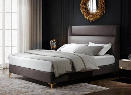 Cama matrimonial de diseño Lujo Cama de diseño de lujo Doble cama Dormitorio Muebles Hotel