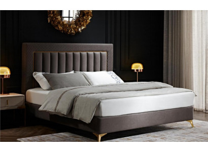 Dormitorio completo Cama 2x mesita de noche 3 piezas. Conjunto de diseño de lujo Juegos completos