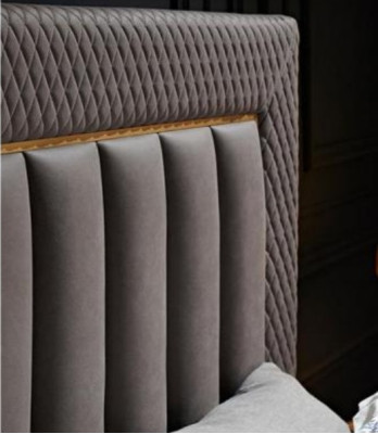 Dormitorio completo Cama 2x mesita de noche 3 piezas. Conjunto de diseño de lujo Juegos completos