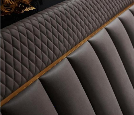 Dormitorio completo Cama 2x mesita de noche 3 piezas. Conjunto de diseño de lujo Juegos completos