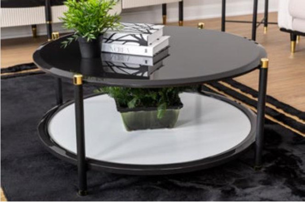 Sofá conjunto de sofá de tela Mesa auxiliar de muebles de sofá Tapizado en Chesterfield de 3 piezas