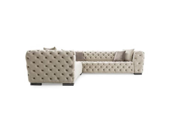 Sofá Chesterfield de lujo con esquina, conjunto de sofás, sofá tapizado, sofá tapizado de esquina, nuevo.