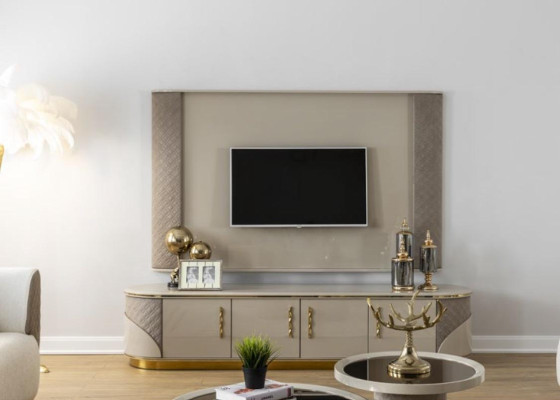 Mueble de televisión en la sala de estar, juego de sofás para la sala de estar, sofá, set de sofás, muebles.