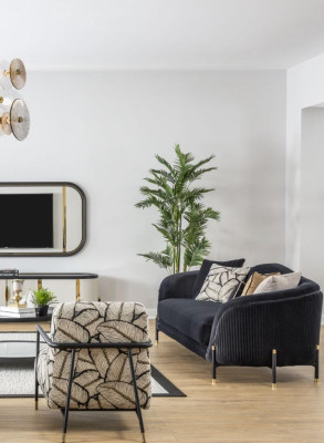 Lujo Sillón Diseño Sofá Asiento Salón Club Tapizado clásico Asiento Relajarse Nuevo