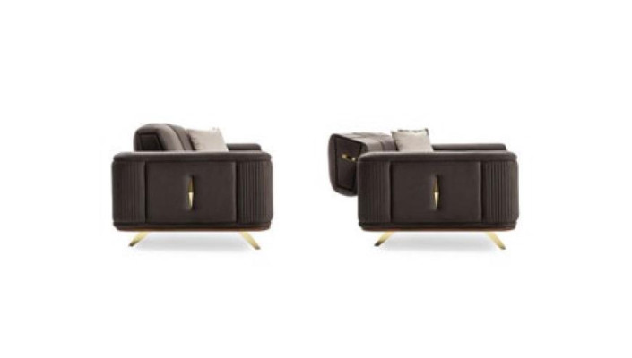 Sofás de 4 plazas Textil Big Muebles Salón Moderno Nuevo Sofá Poliéster Sofa