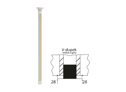 Columna Columna decorativa Columnas Decoración romana griega Armario empotrado Verona
