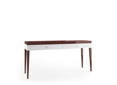 Mesa consola de madera de diseñador.