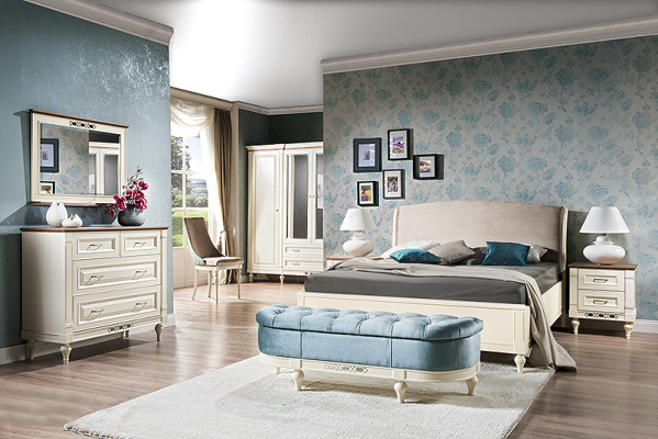 Espejo marco de madera Espejo de pared grande Espejo clásico de diseño Modelo FL-L3