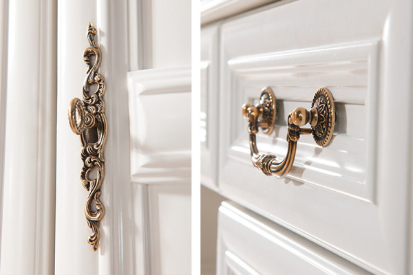 Cama clásica Cama doble Camas Cuero Textil Estilo antiguo genuino Madera